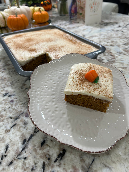 Pumpkin Spice Cake with Cream Cheese Frosting